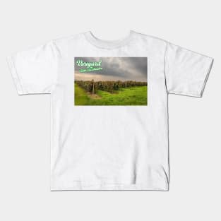 Vineyard on Lake Erie Shoreline Kids T-Shirt